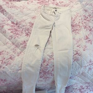 American Eagle Outfitters White Skinny Jeans